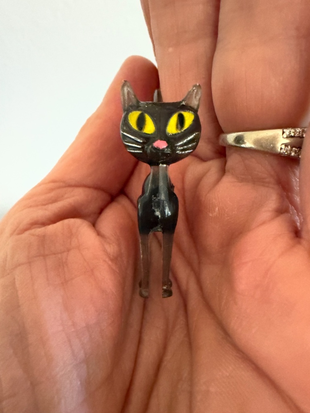 Vintage Mid Century Black Cat Cocktail Hangers - Set of 14